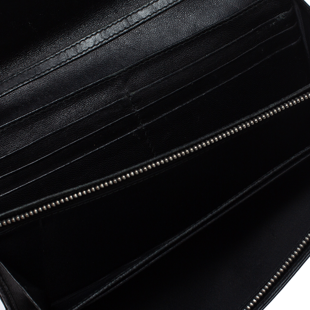 

Dior Black Cannage Patent Leather Lady Dior Wallet on Chain