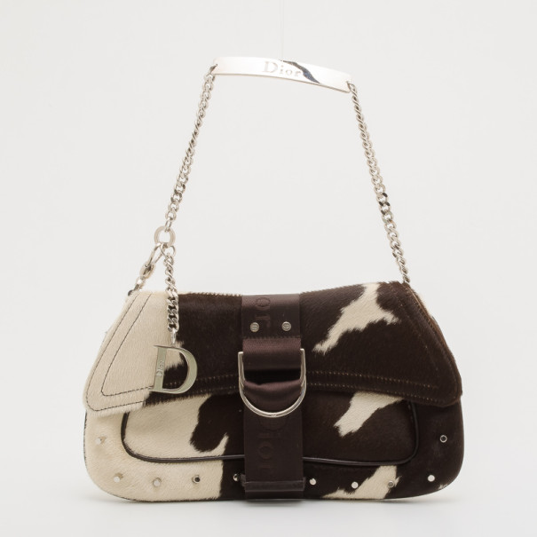 Christian Dior Fur Cow Print Shoulder Bag Dior | TLC
