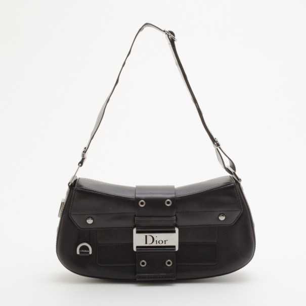dior black leather bag