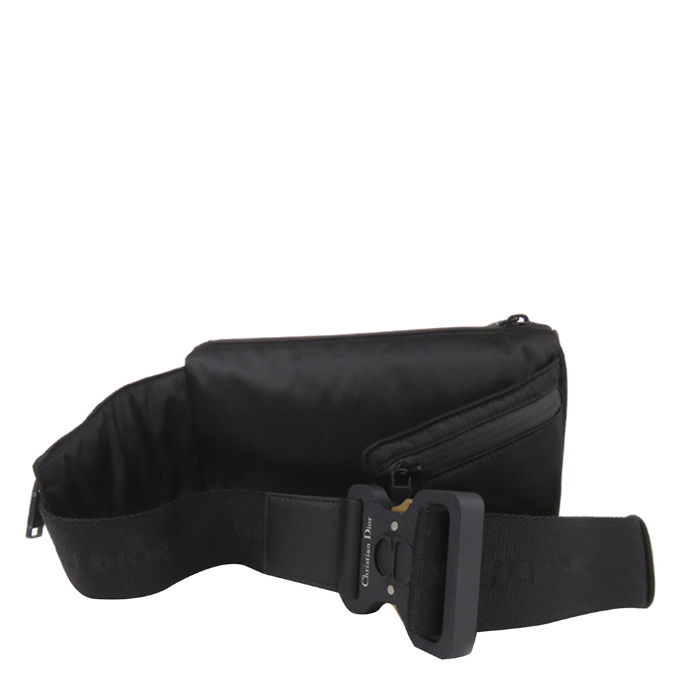 

Dior Black Nylon Saddle Belt Bag