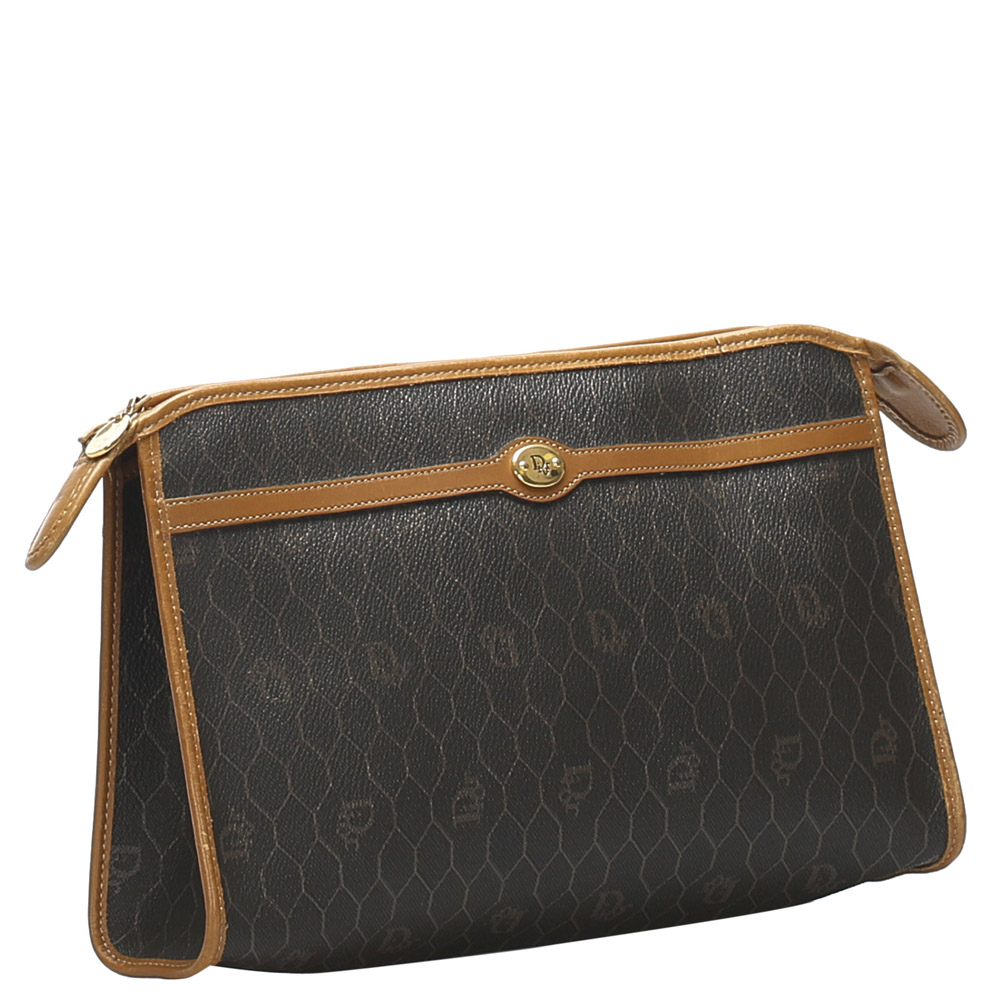 

Dior Brown and Black PVC Honeycomb Clutch