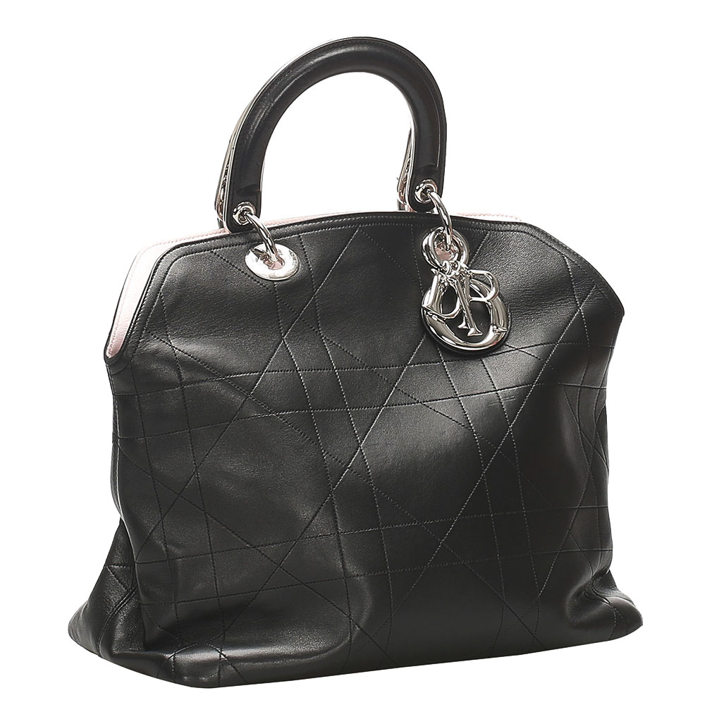 

Dior Black Leather Granville Satchel