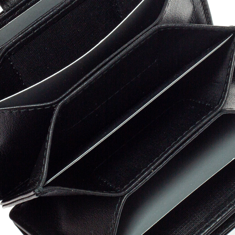 

Dior Black Cannage Patent Leather Lady Dior Gusset Card Case