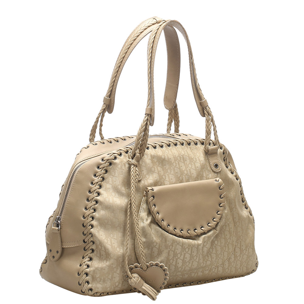 

Dior Brown Canvas Diorissimo Shoulder Bag, Beige
