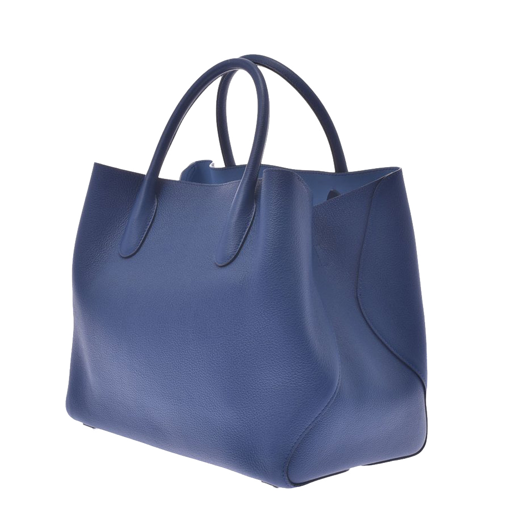 

Dior Blue Leather Open Bar Tote Bag