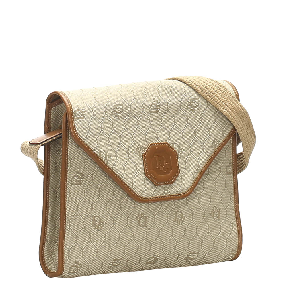 

Dior Beige Honeycomb Coated Canvas Crossbody Bag