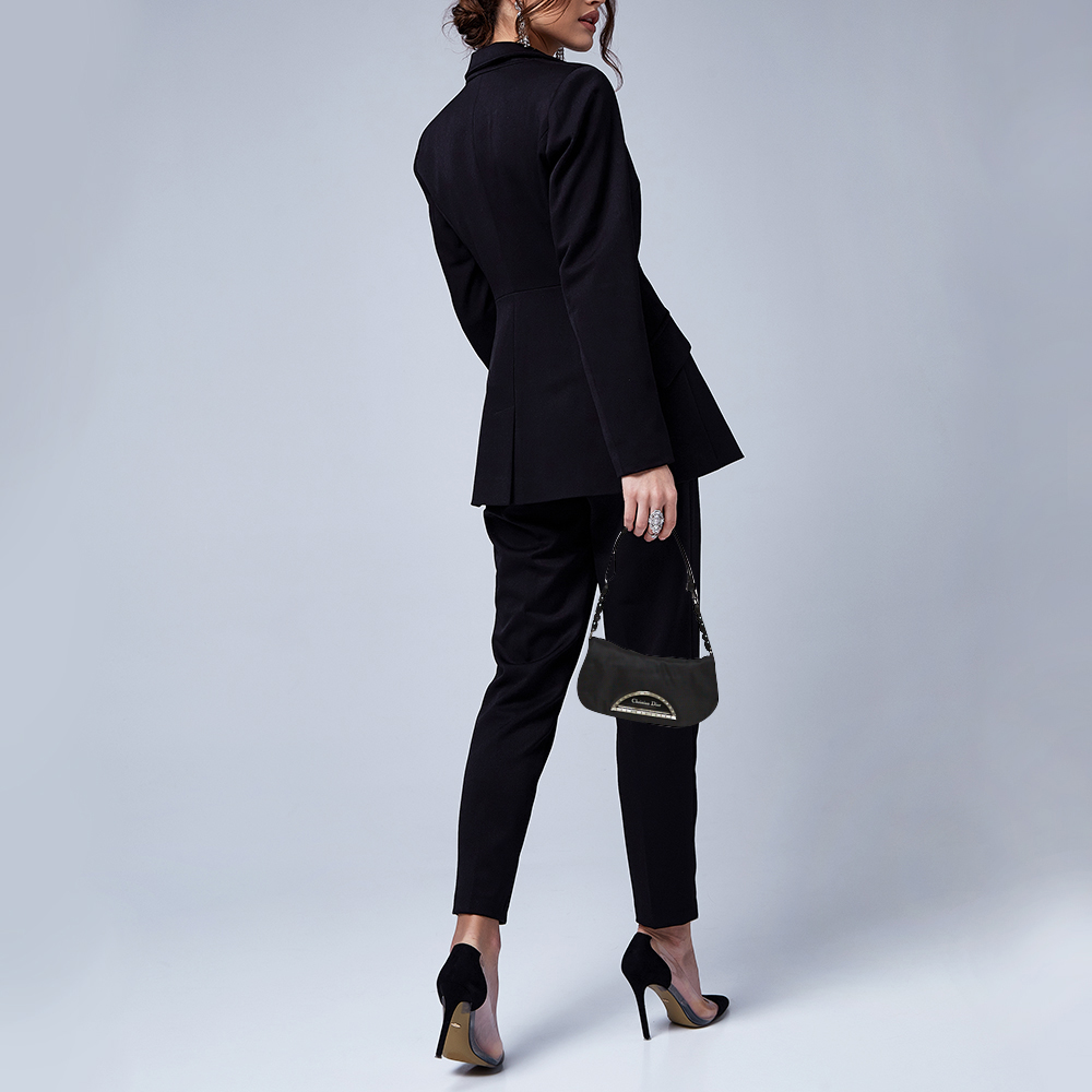 

Dior Black Nylon Vintage Small Malice Bag