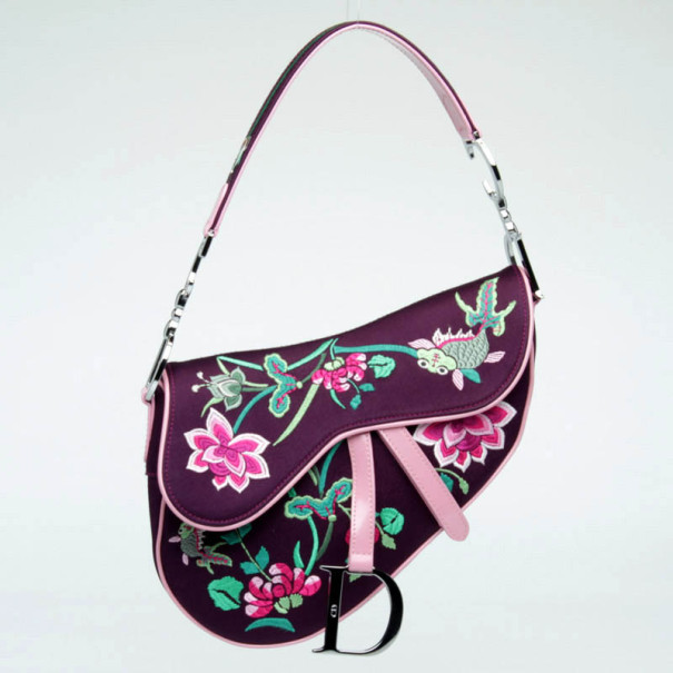 Dior Limited Edition Embroidered Saddle Bag