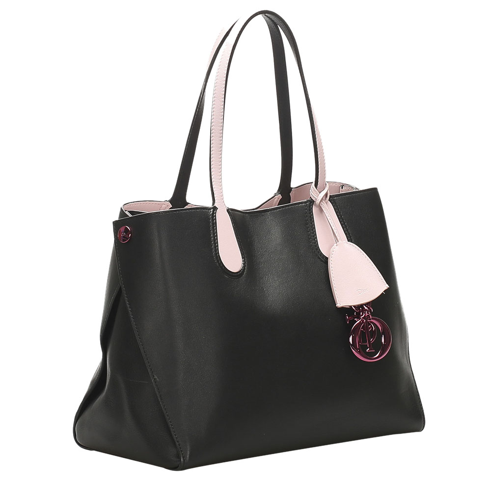 

Dior Black Addict Leather Tote Bag