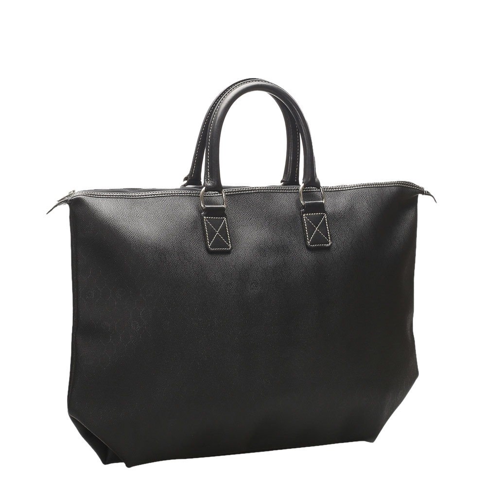 

Dior Black Honeycomb Leather Travel Bag