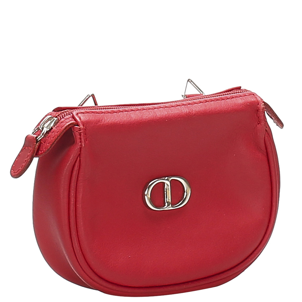 

Dior Red Leather Crossbody Bag