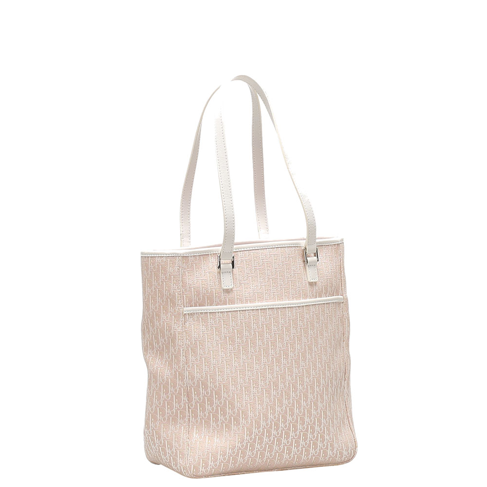 

Dior Pink/Light Pink Oblique Canvas Tote Bag