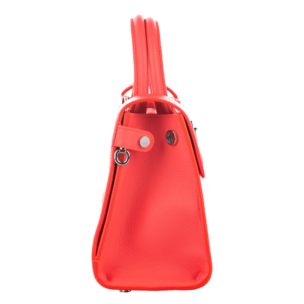 

Dior Red Leather Diorever Satchel Bag