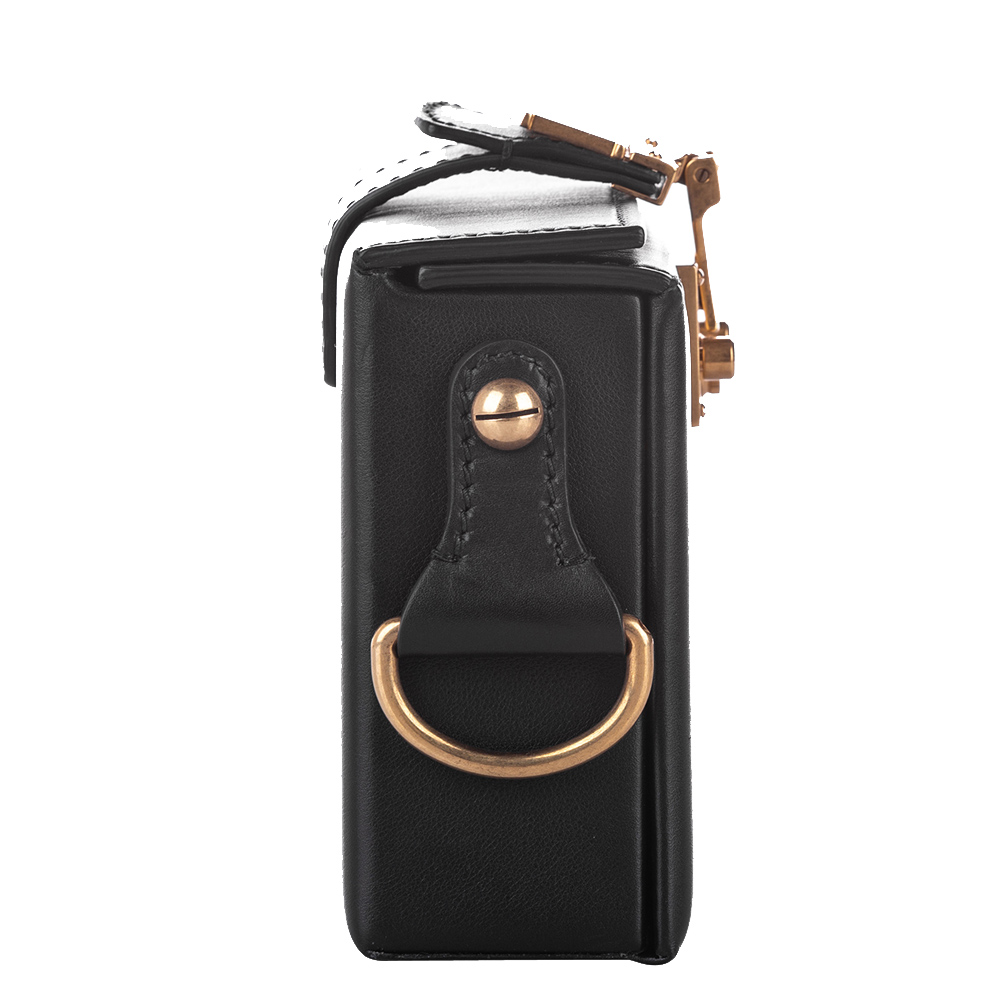

Dior Black Leather Dioraddict Lockbox Bag