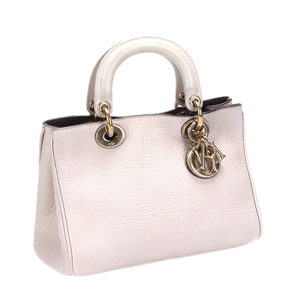 

Dior Pink Leather Diorissimo Satchel Bag