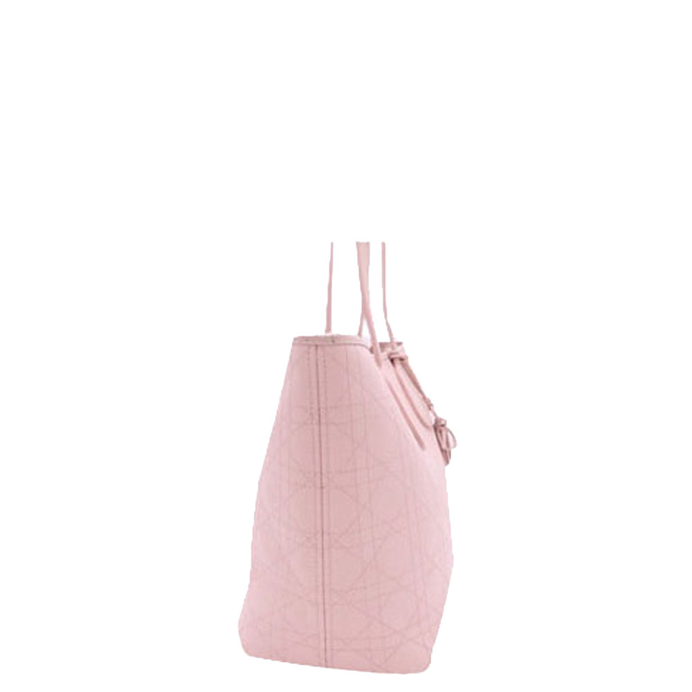 

Dior Pink Cannage Leather Panarea Tote Bag