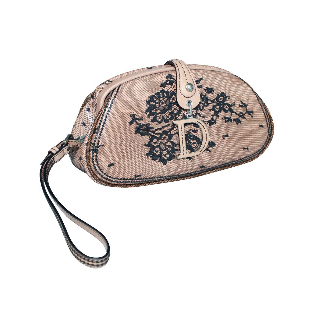 

Dior Brown Leather Vintage Clutch Bag