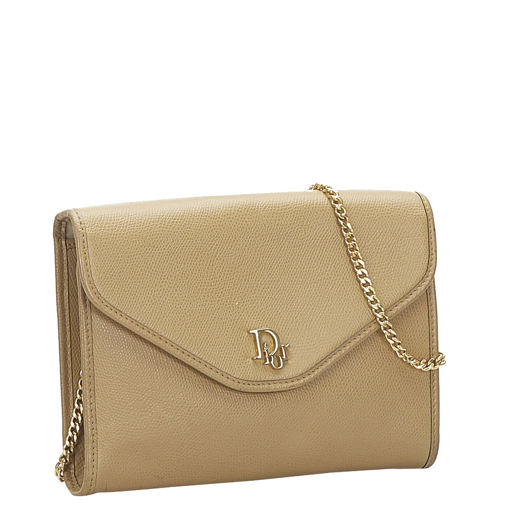 

Dior Beige/Brown Leather Shoulder Bag