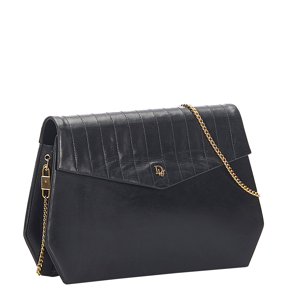 

Dior Black Leather Shoulder Bag
