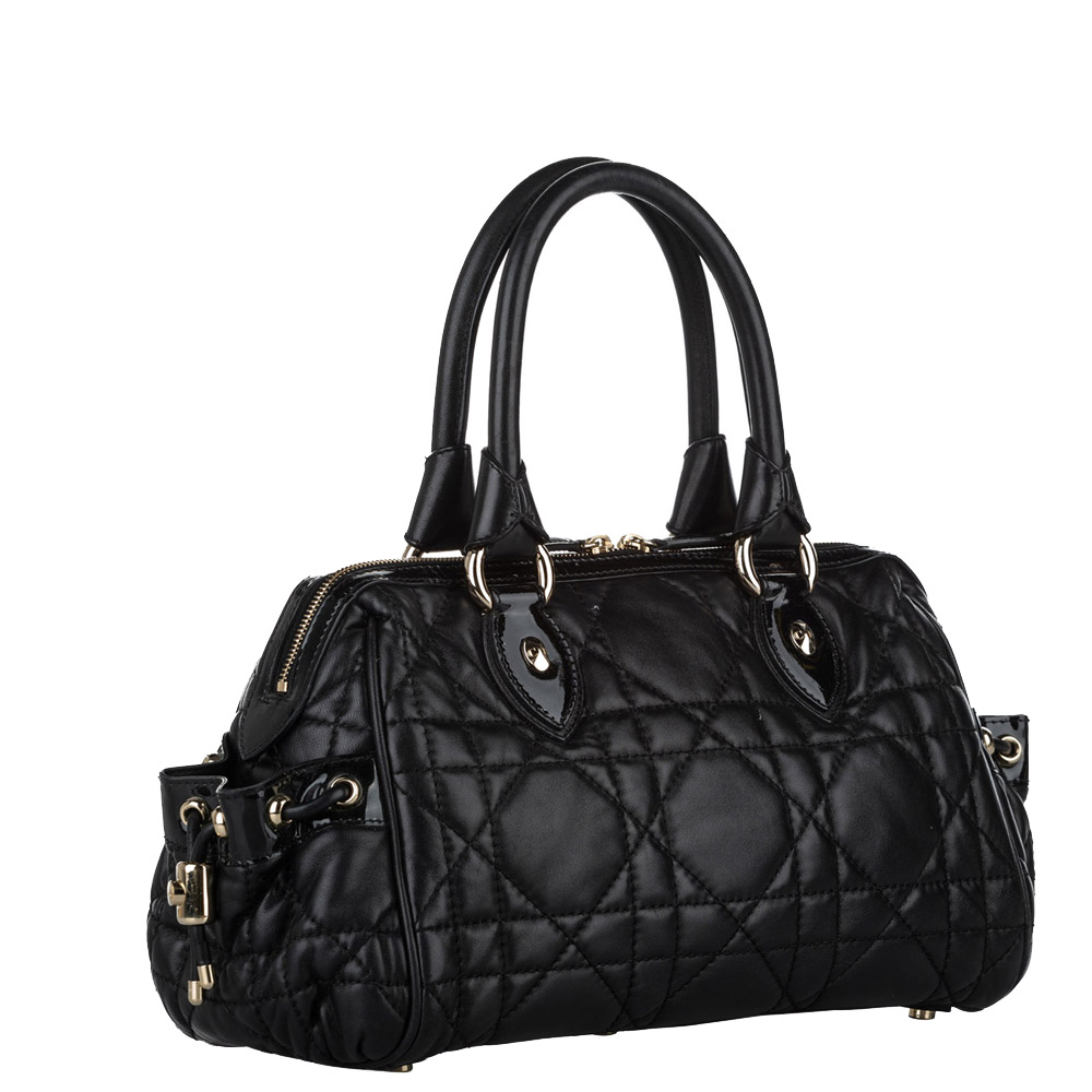 

Dior Black Cannage Leather Bag