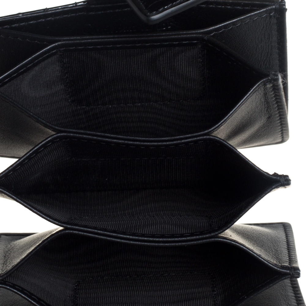 

Dior Black Cannage Patent Leather Lady Dior Gusset Card Case