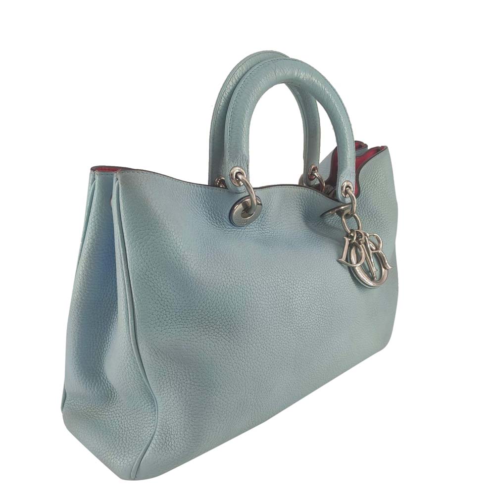 

Dior Blue Leather  Diorissimo Tote Bag