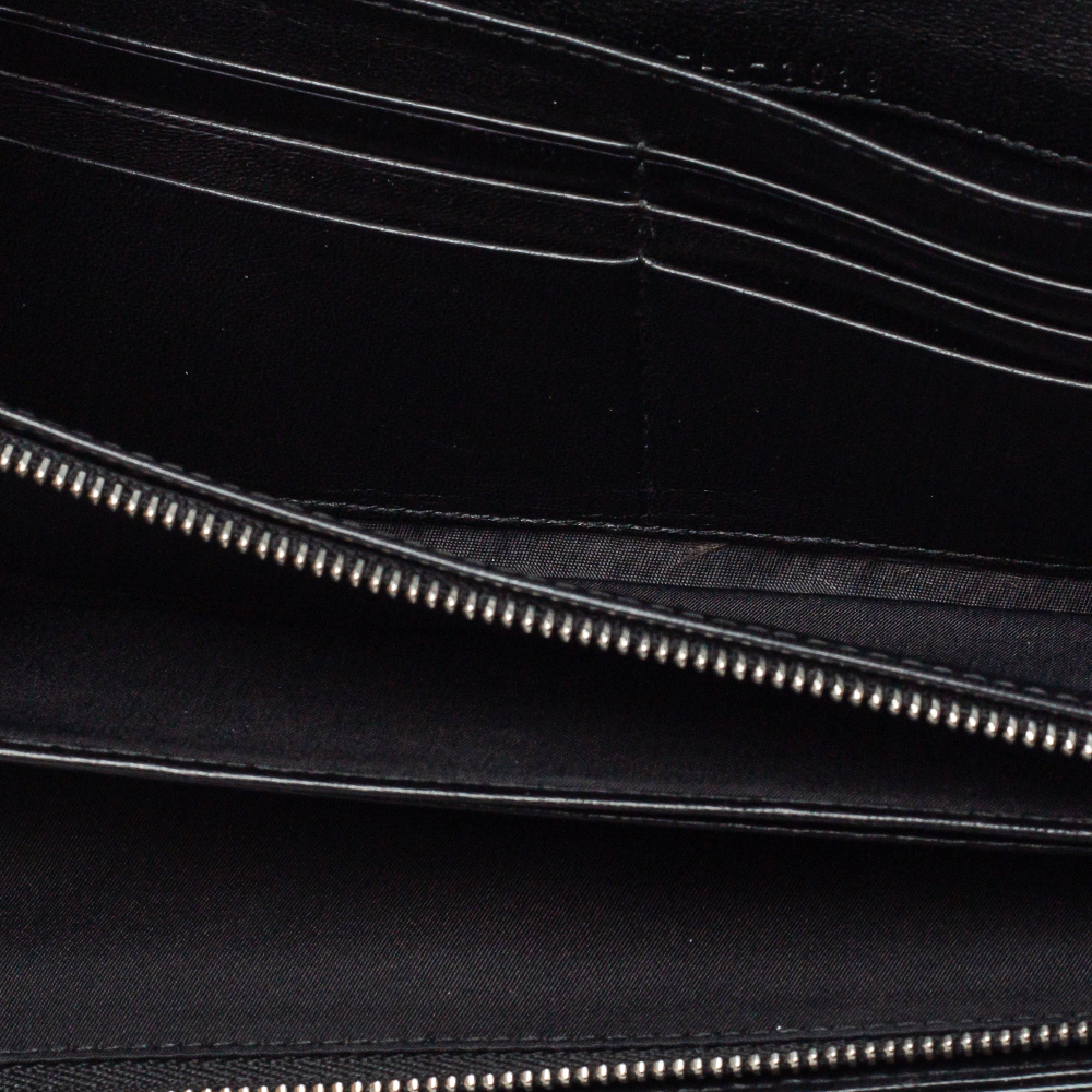 

Dior Black Cannage Patent Leather Lady Dior Wallet on Chain