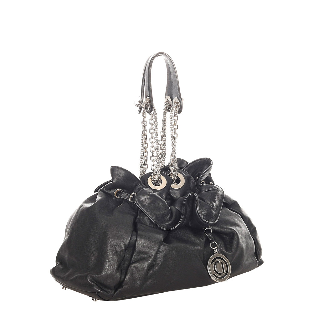 

Dior Black Leather Le Trente Hobo Bag