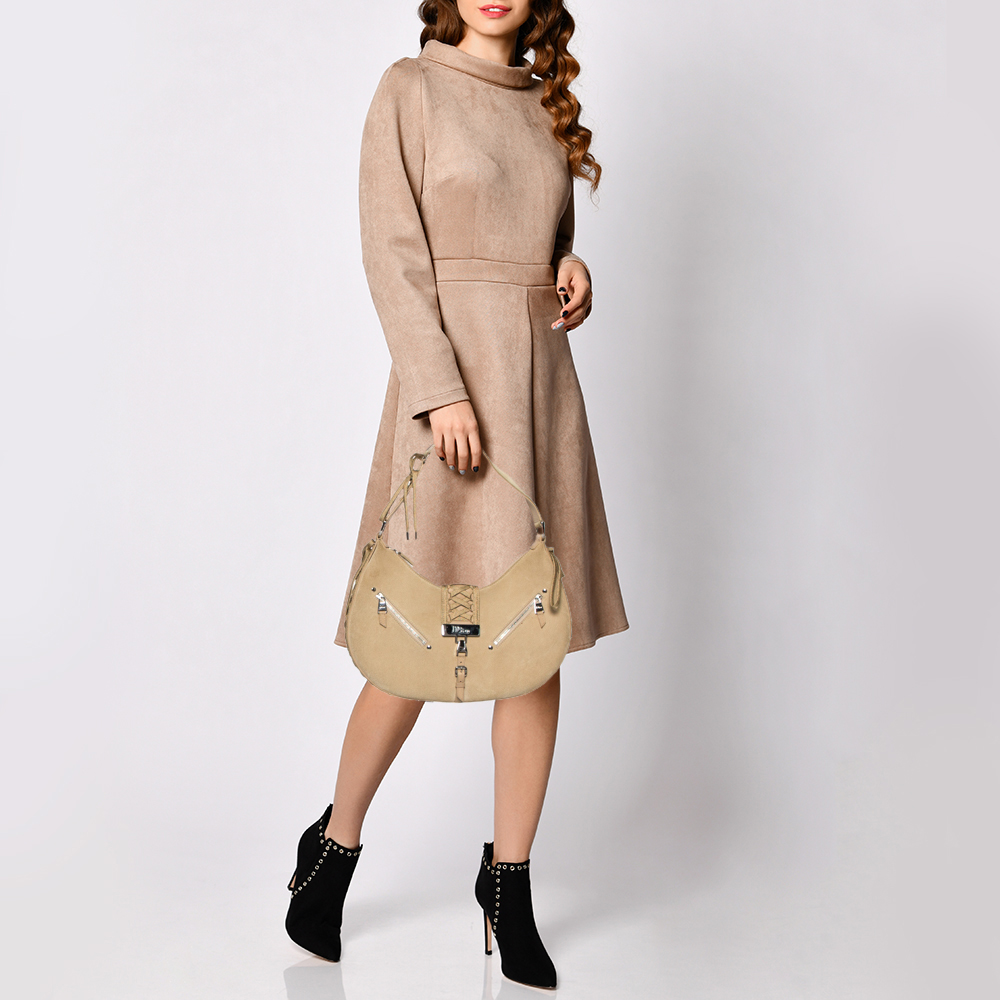 

Dior Beige Suede and Leather Admit It Hobo