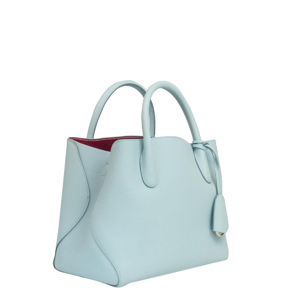 

Dior Light Blue Leather Open Bar Tote Bag