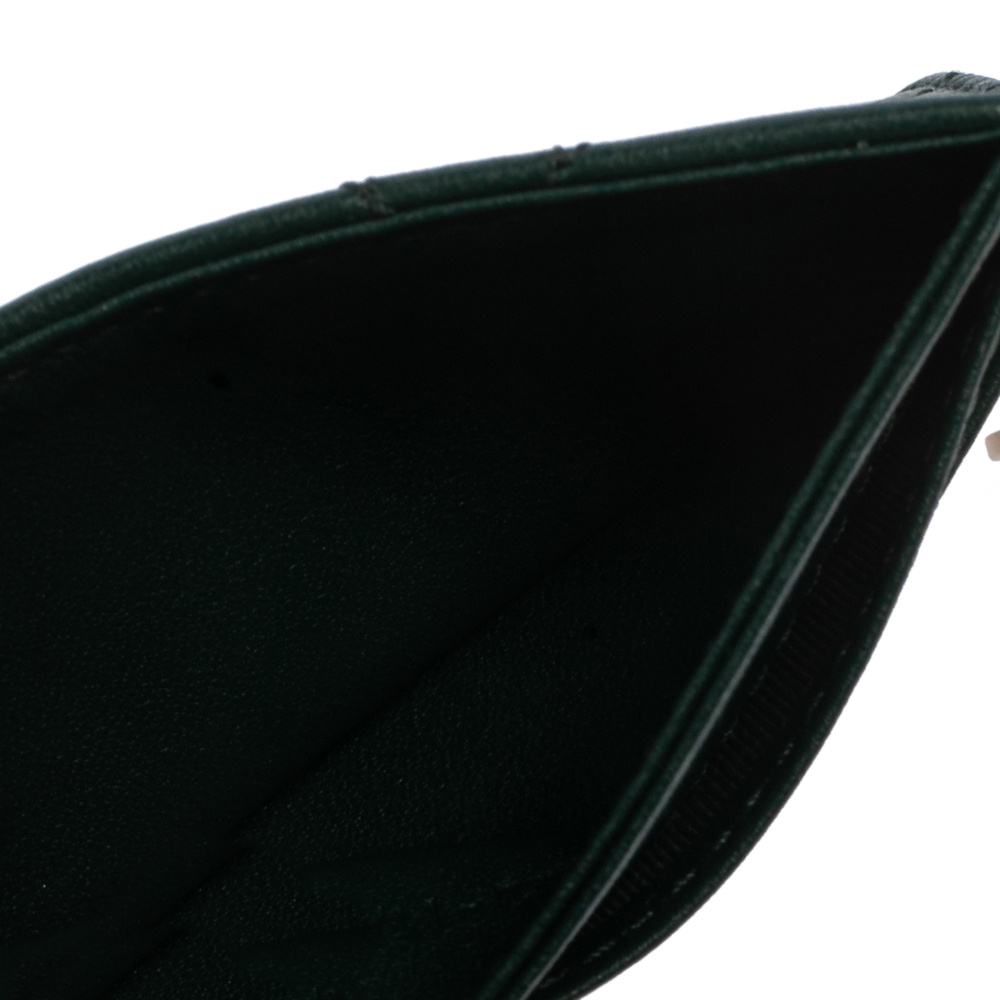 

Dior Dark Green Cannage Leather Lady Dior Card Holder