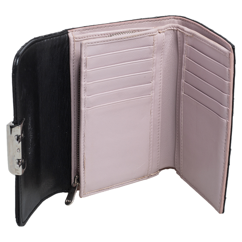 

Dior Black Cannage Leather Miss Dior Wallet