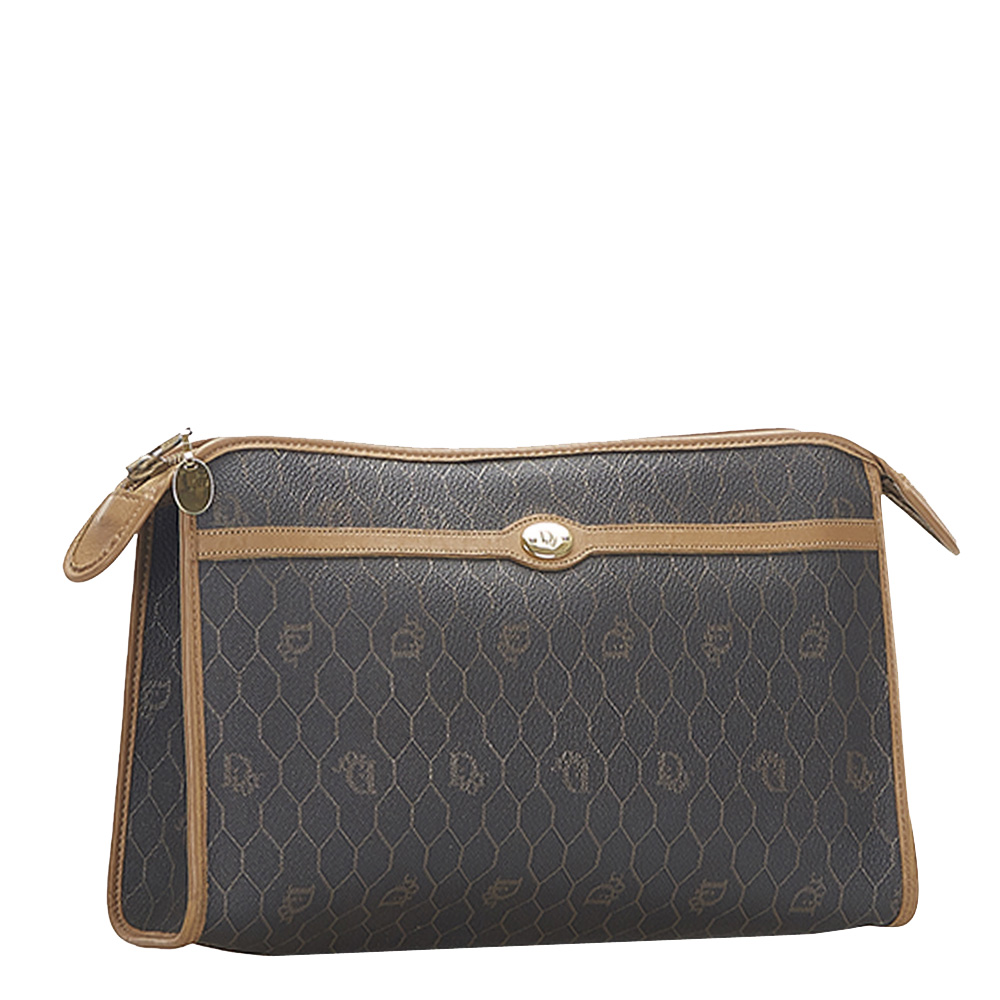 

Dior Black Plastic PVC Honeycomb Clutch Bag