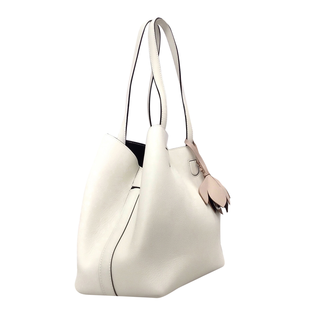 

Dior White Leather Blossom Tote Bag