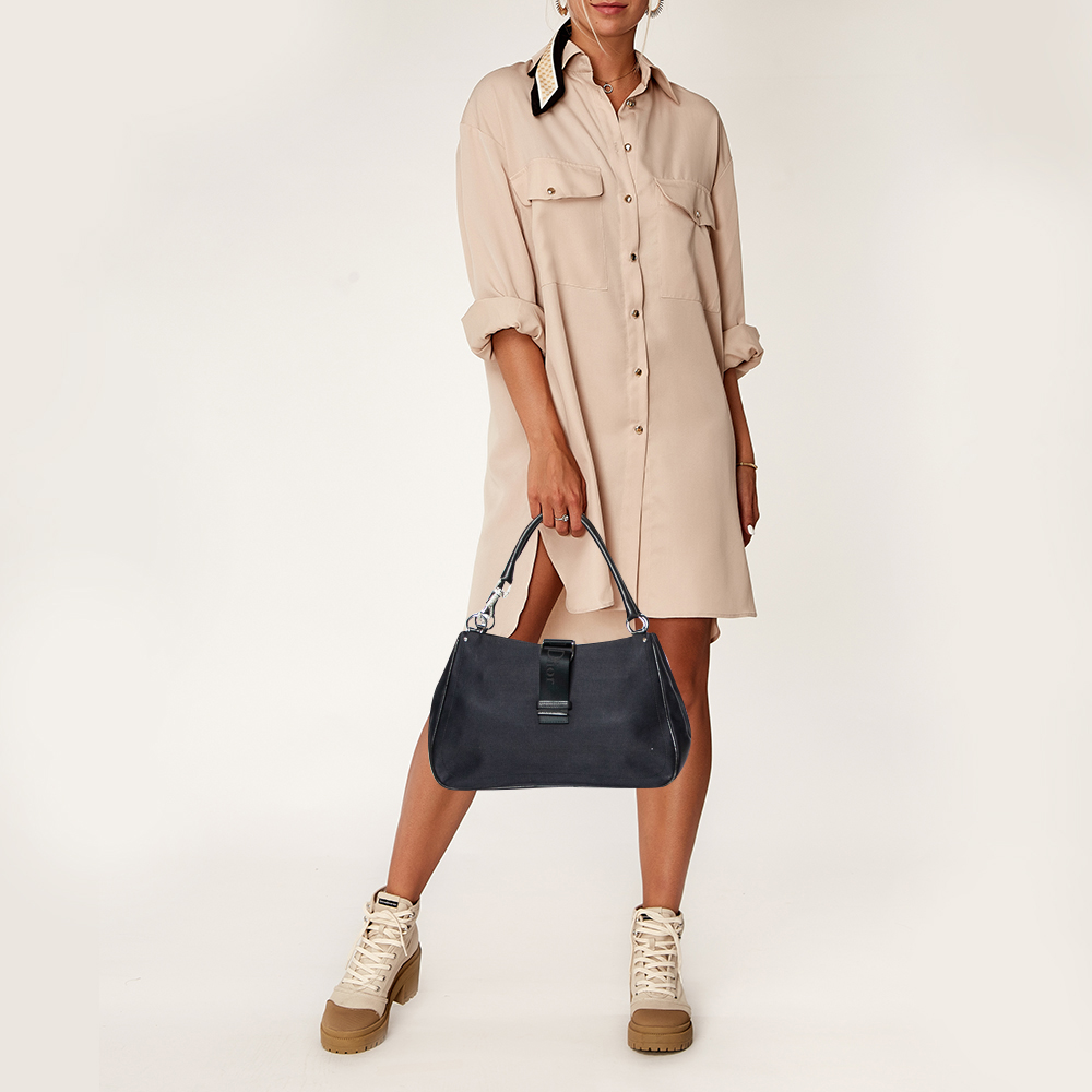 

Dior Black Canvas and Leather Tote