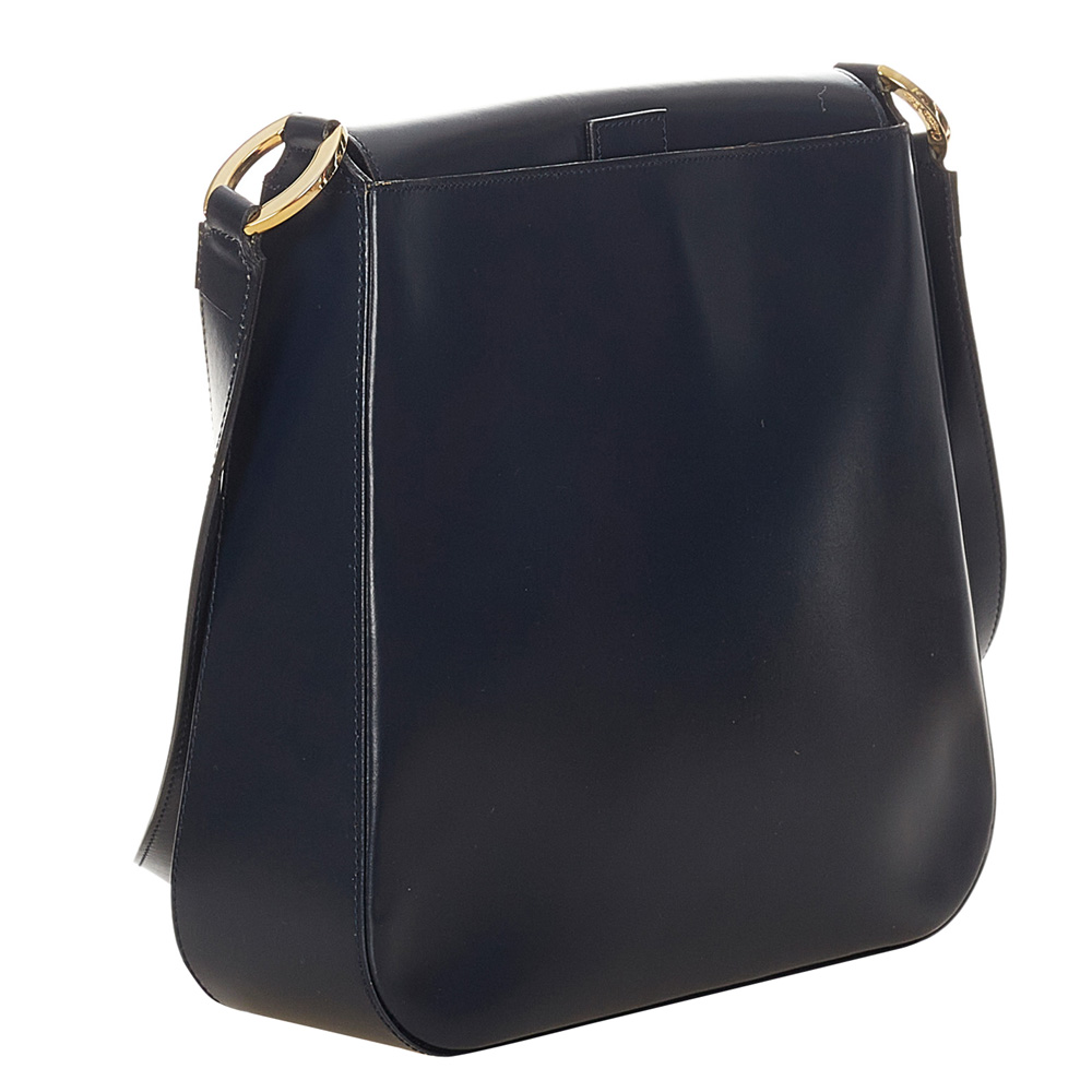 

Dior Navy Blue/Blue Leather Shoulder Bag