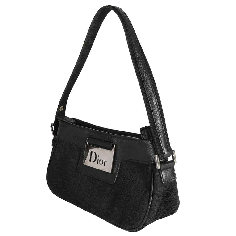 

Dior Black Canvas Trotter Pochette Bag