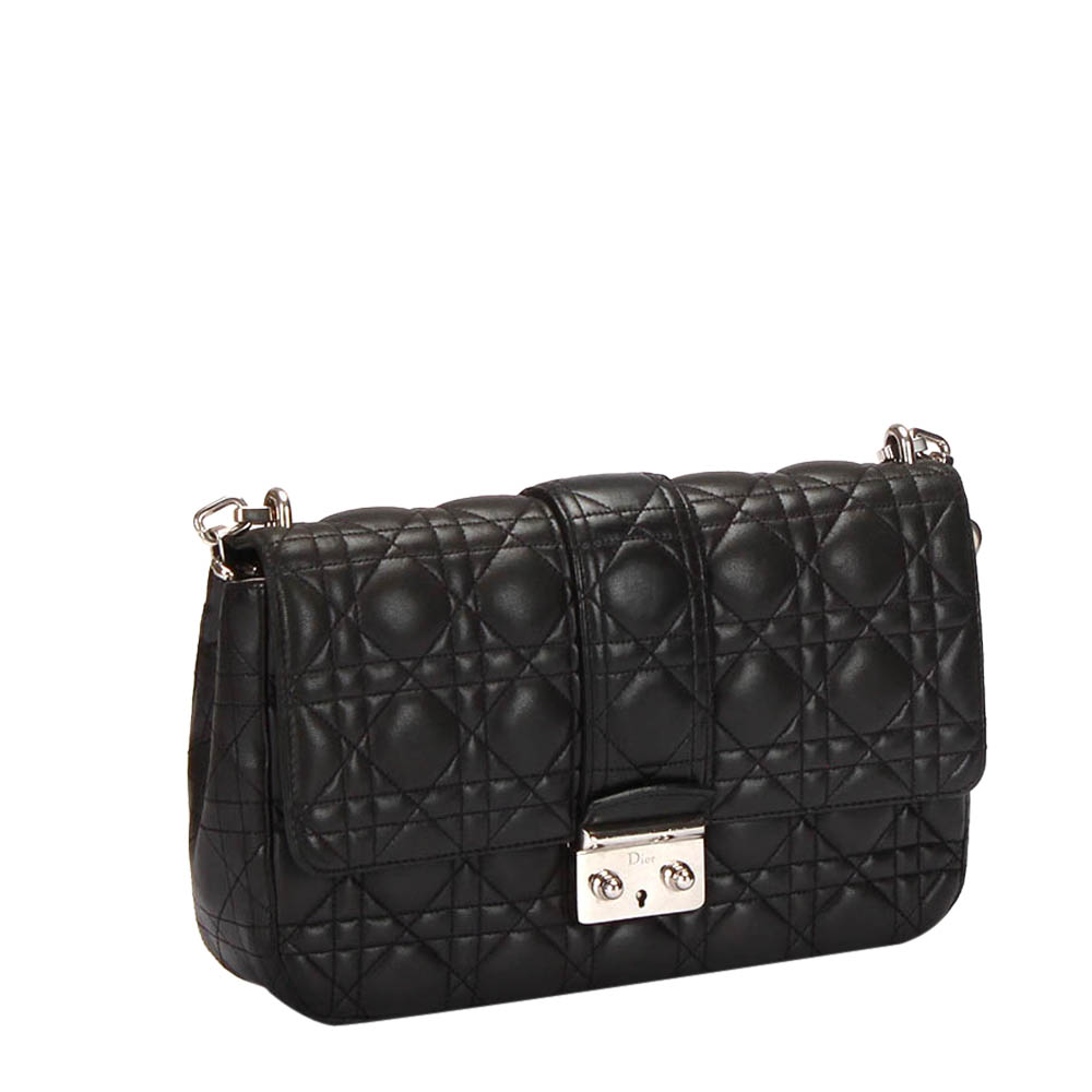 

Dior Black Cannage Leather Miss Dior Shoulder Bag