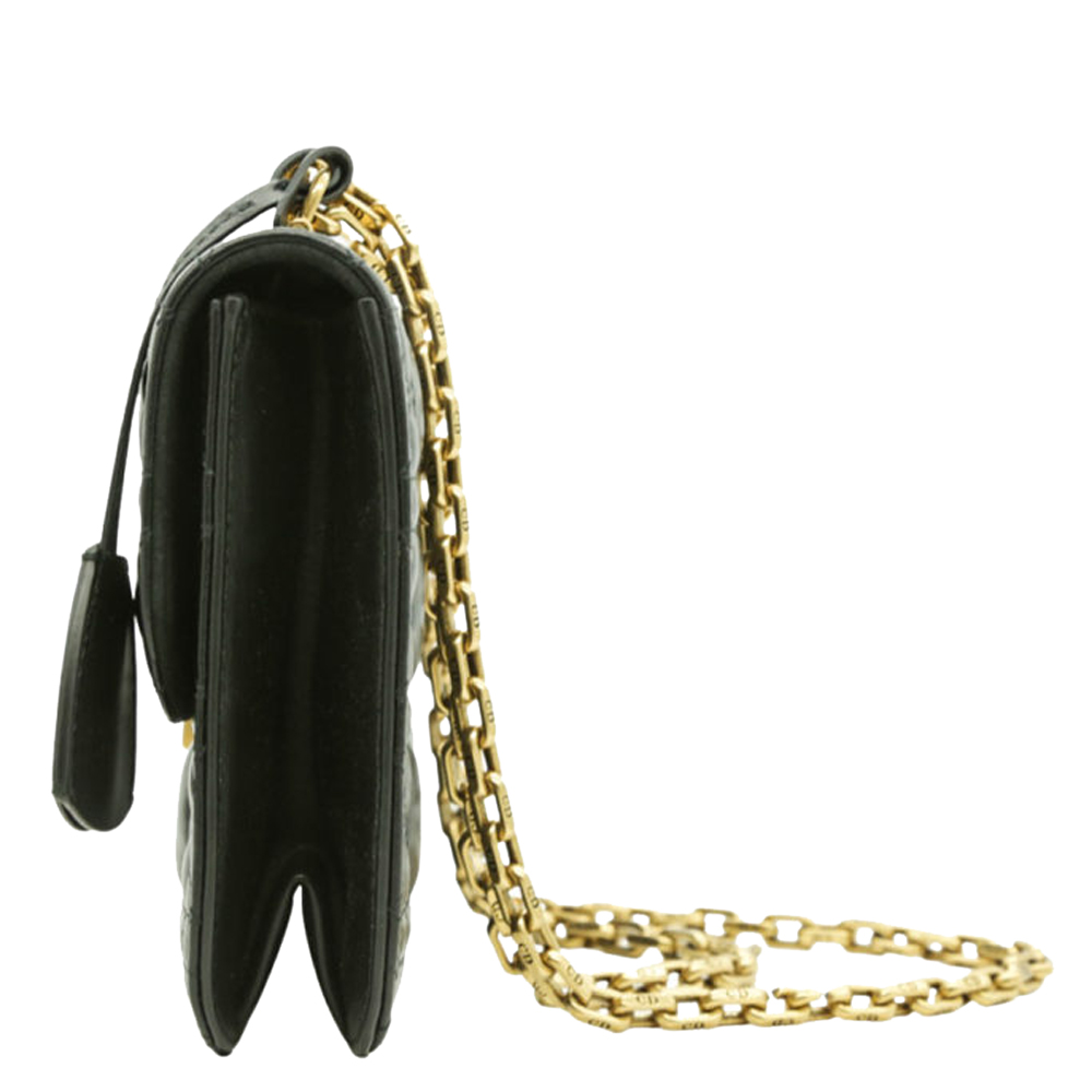 

Dior Black Leather Dioraddict Chain Shoulder Bag