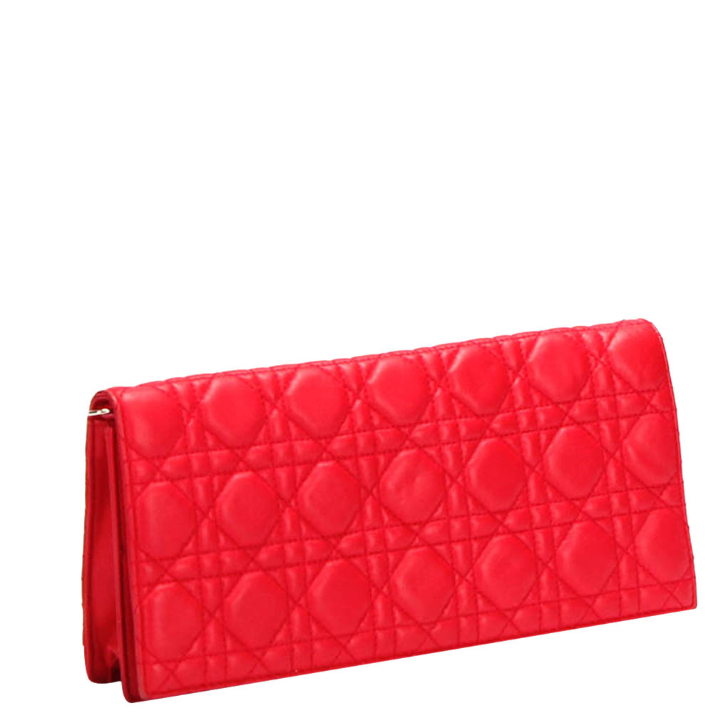 

Dior Red Calf Leather Shoulder Bag