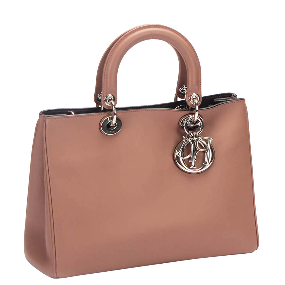 

Dior Brown Leather  Diorissimo Tote Bag