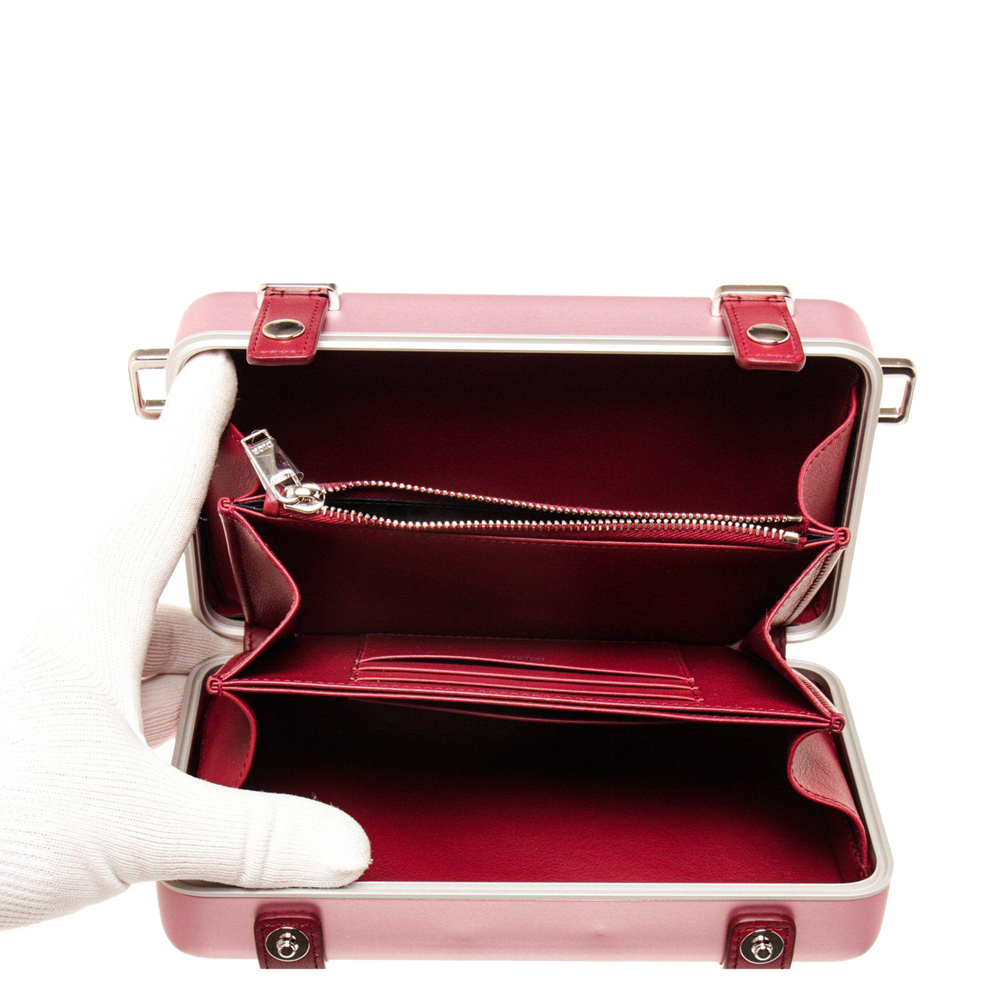 

Dior Pink Leather Metal Dior x Rimowa Clutch Bag