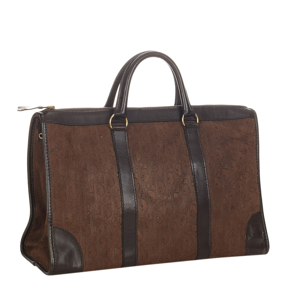 

Dior Brown/Black Oblique Canvas Business Bag