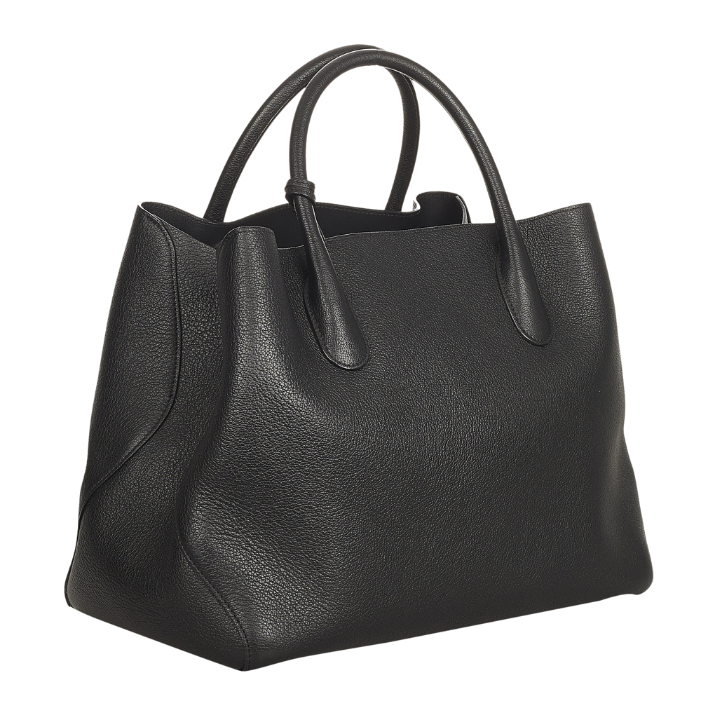 

Dior Black Leather Open Bar tote Bag