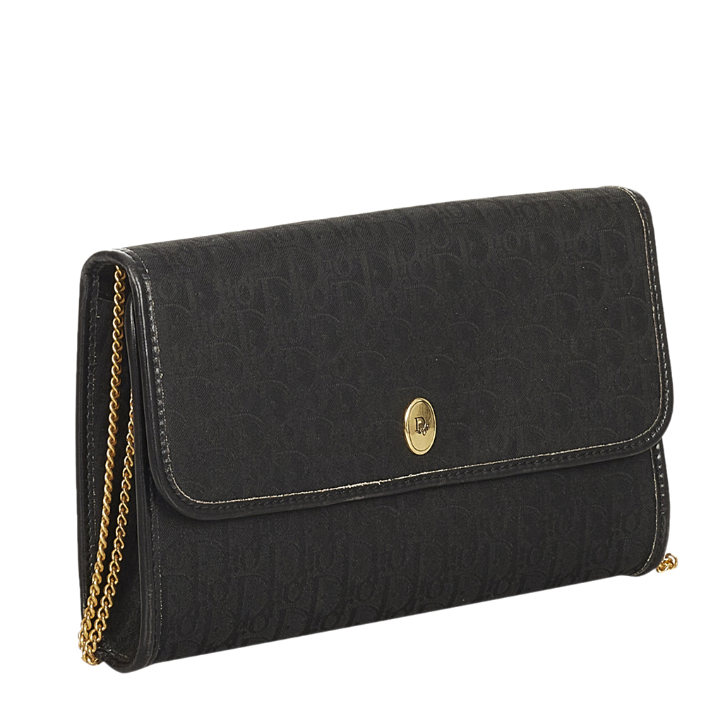 

Dior Black Canvas Fabric Oblique Shoulder Bag