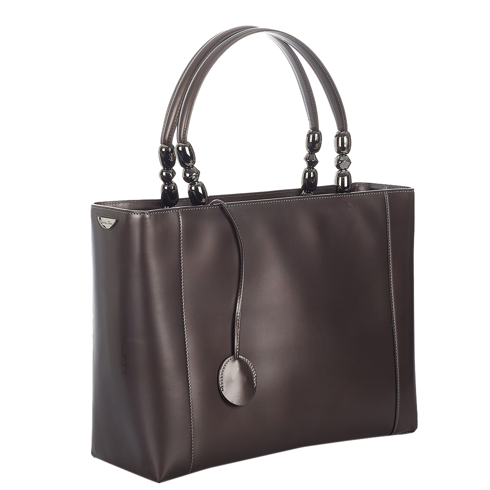 

Dior Brown Leather Vintage Malice Tote Bag