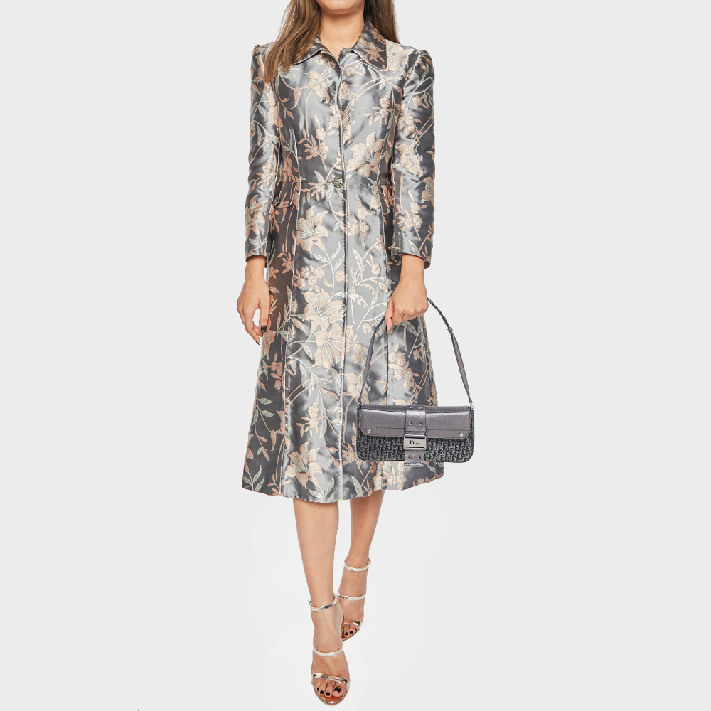 

Dior Grey Oblique Canvas and Leather Street Chic Shoulder Bag