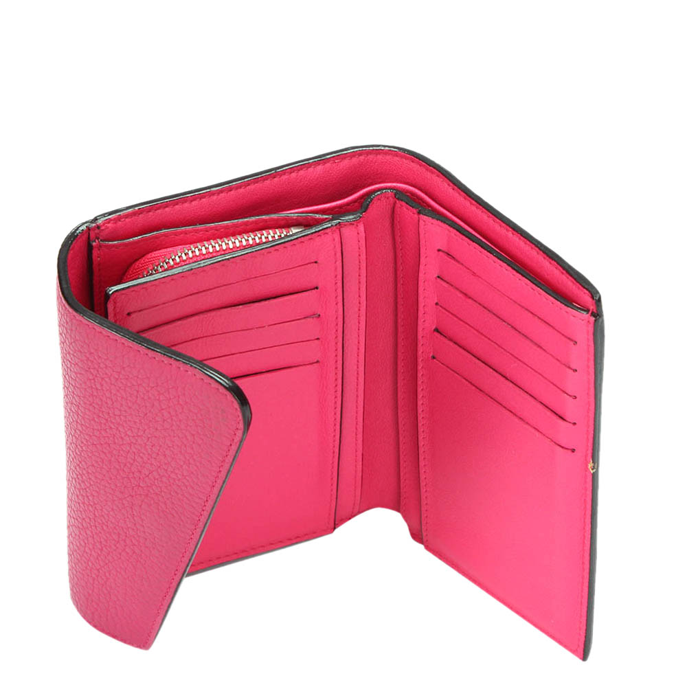 

Dior Orange/Pink Leather Wallet