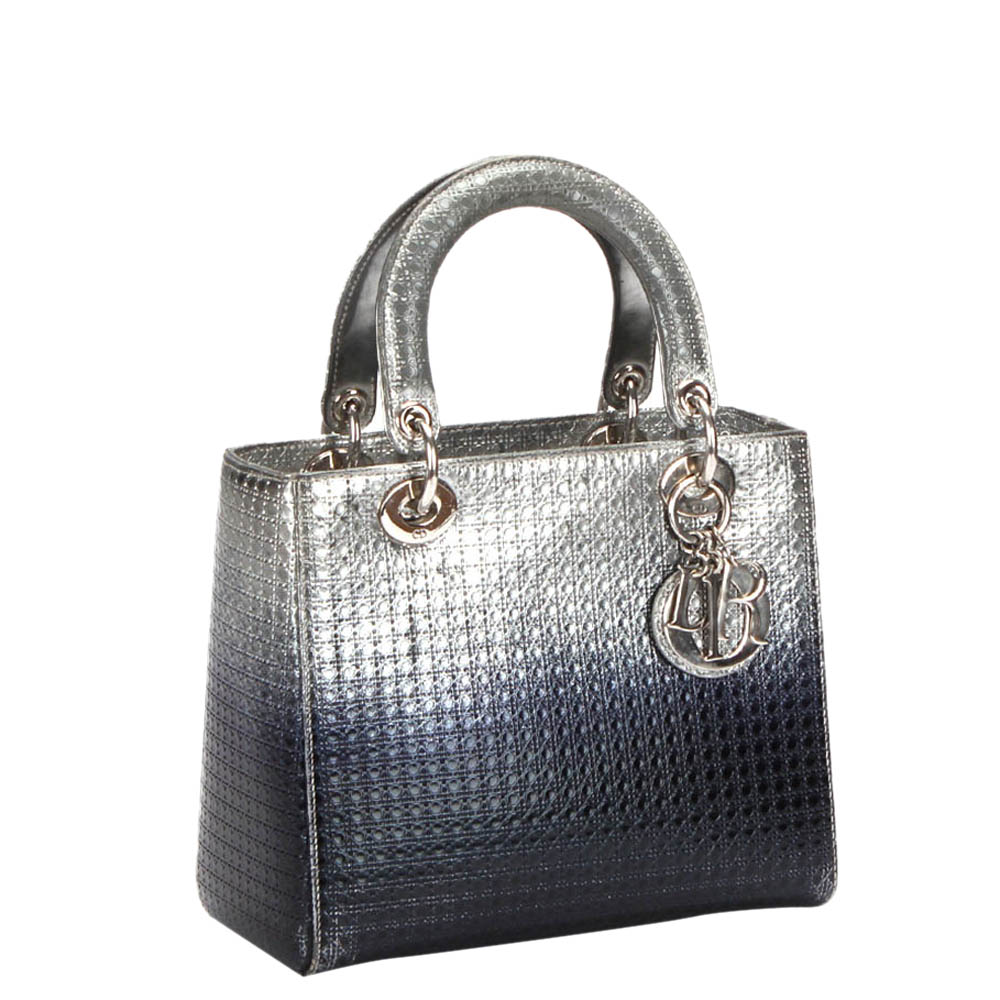 

Dior Multicolor Leather Ombre Micro Cannage Lady Dior Bag