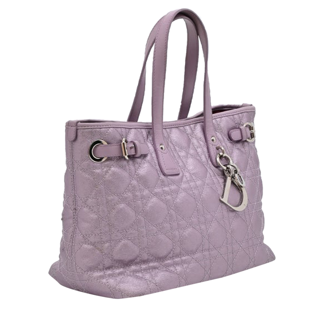 

Dior Lavender Cannage Quilted Canvas Panarea Tote Bag, Pink